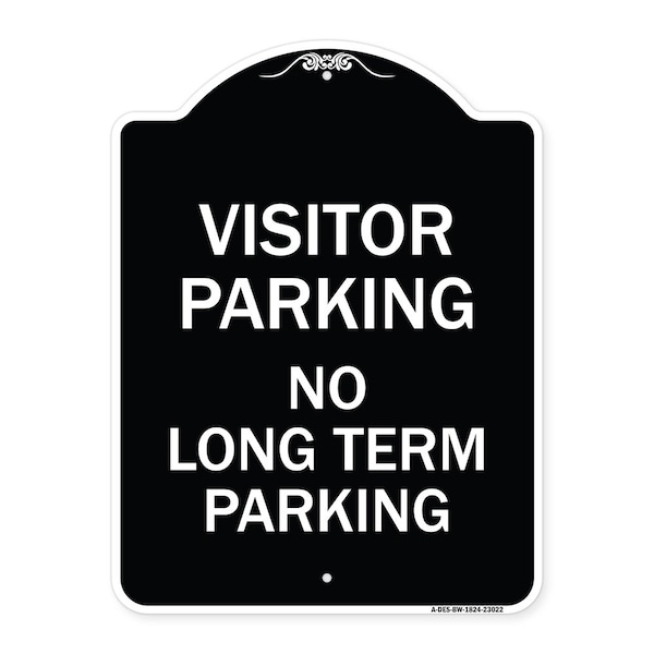 Reserved Parking Visitor Parking No Long-Term Parking Heavy-Gauge Alum, 24" x 18", BW-1824-23022